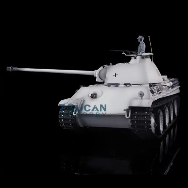 Henglong 1/16 7.0 RC Tank German Panther G Upgraded 3879 w/ FPV 360Degrees Rotating Turret Engine Effect Smoking Metal Tracks Sproket