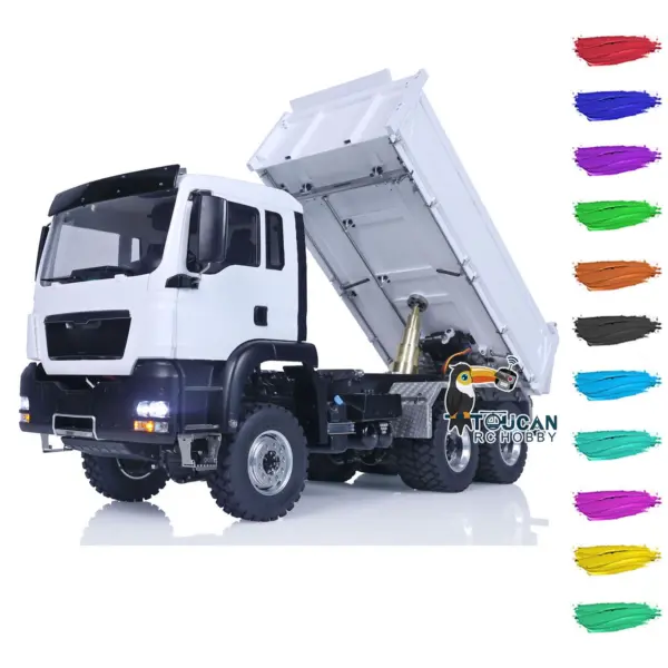 LESU Metal 1/14 RC Hydraulic Equipment Radio Control Dumper Truck RTR Tipper Emulated Car Hobby Model Optional Version
