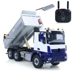 6X6 Metal Chassis RTR 1/14 Radio Controlled Hydraulic Tipper RC Dump Truck NO Lock Light Sound Radio Battery Construction Car