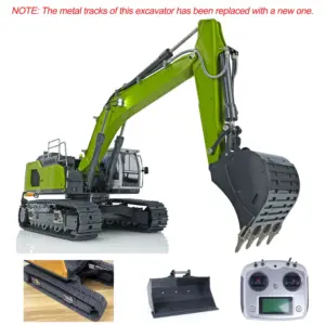 1/14 945 Hydraulic RC Excavator Metal Remote Control Construction Truck Model