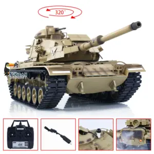 Tongde Model 1/16 RC Battle Tank M60A1 ERA USA Remote Control Panzer Armored Hobby Model Sound BB Unit Assembled