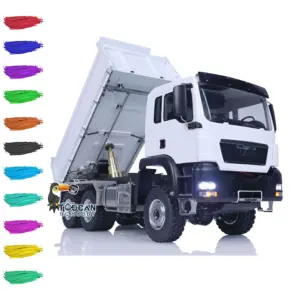 LESU Metal 1/14 RC Hydraulic Equipment Radio Control Dumper Truck RTR Tipper Emulated Car Hobby Model Optional Version