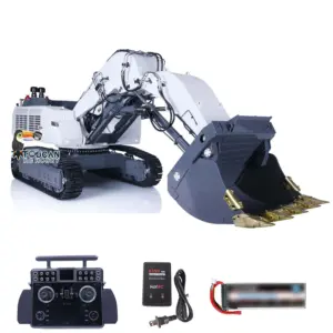 LESU 1/14 Heavy Double Pump RC Hydraulic Metal Excavator AOUE 9150 XE Lite Radio Controlled RTR Version Digger Light System
