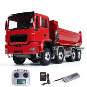 Customized LESU 1/14 8x8 Hydraulic RC Dumper Truck RTR Remote Controlled Tipper Simulation Model DIY Car Model Motor Servo ESC