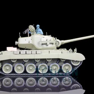 Henglong 1/16 7.0 Radio Control Tank 3838 USA M26 Pershing RTR RC Tank W/ 360Degrees Rotating Turret Engine Sound Smoking Gearbox