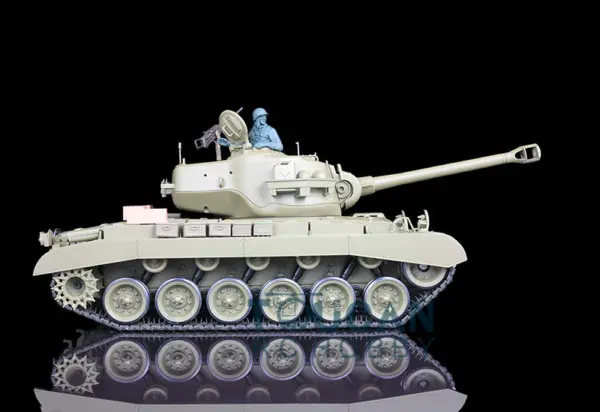 Henglong 1/16 7.0 Radio Control Tank 3838 USA M26 Pershing RTR RC Tank W/ 360Degrees Rotating Turret Engine Sound Smoking Gearbox