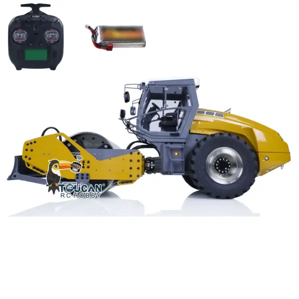 LESU 1/14 Metal RC Hydraulic Heavy-duty Remote Control Road Roller Aoue-H13i Ready to Ready Electric Car DIY Model