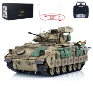 1/16 Tongde RC Battle Tank M2A2 Bradley Electric Infantry Fighting Vehicle Barrel Recoil System Electric Simulation Model