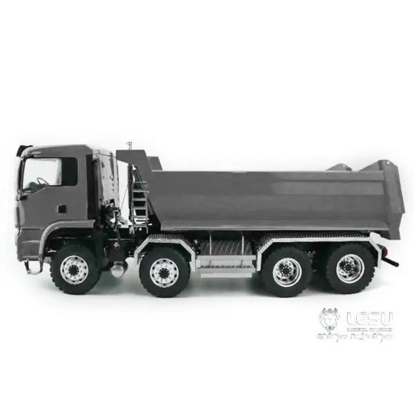 LESU 1/14 8*8 RC Front Hydraulic Dumper Cylinder Truck Tipper Metal DIY Motor Servo Sound and LED Light System ESC