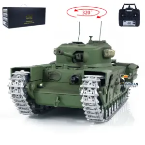 1/16 Tongde RC Battle Tank Churchill Mk.VII Remote Controlled Panzer Electric Infantry Fighting Vehicles Barrel Recoil System