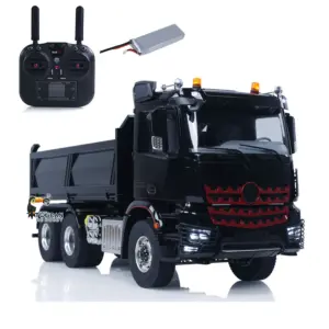 6X6 Metal Chassis 3348 RC Hydraulic Dumper 1/14 Radio Controlled Tipper NO Lock Light Sound Radio Battery Construction Truck RTR