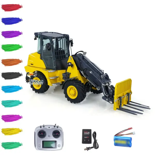 LESU RTR 1/14 Hydraulic RC Telescopic Arm Car Metal Loader AT1050 Forklift Truck