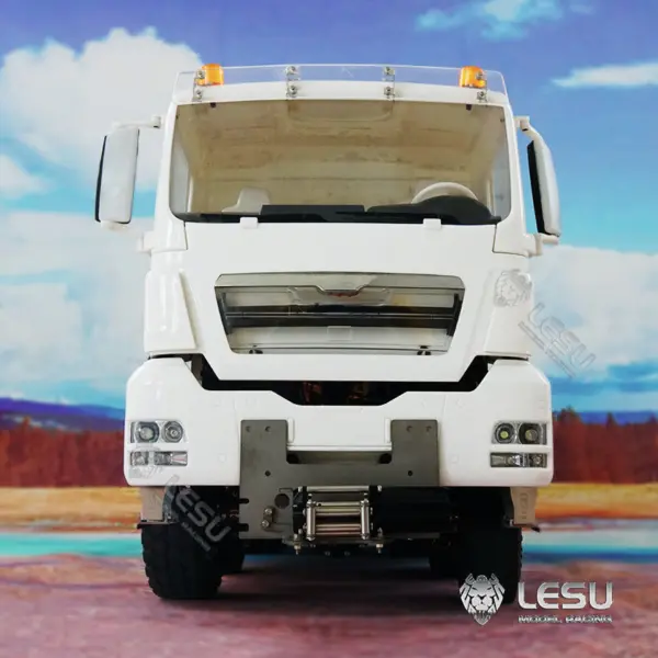 LESU 1/14 Scale 8*8 Metal Chassis TGS Hydraulic Dumper Truck Construction Vehicle Light Sound System Motor ESC