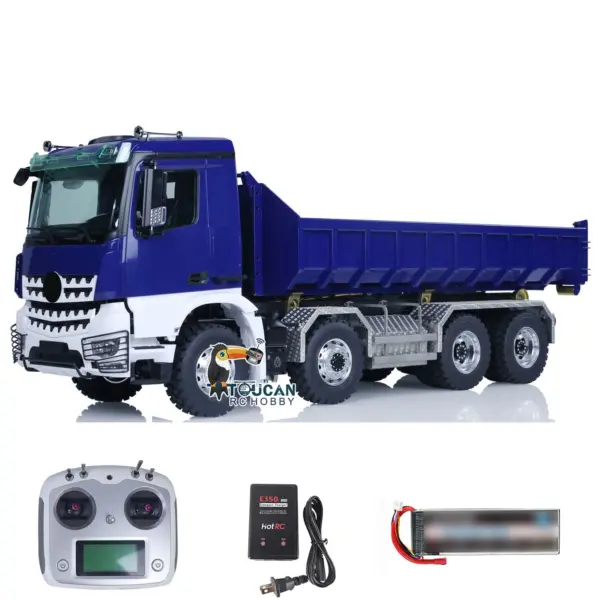 LESU 1/14 Metal RC Dump Truck 8x8 Remote Control Hydraulic Equipment Roll On/Off RTR Full-dump Cars Model K3363 Servo ESC