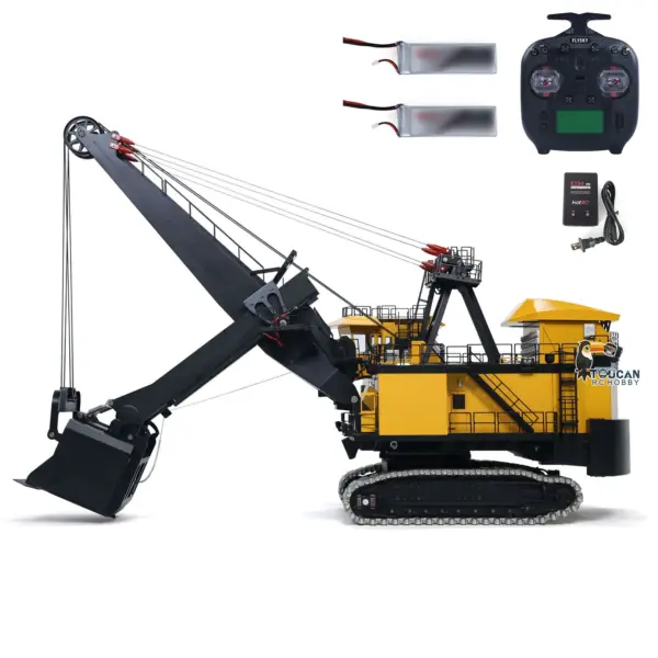 1/25 Metal Electric Rope Shovel Excavator RC Mining Equipment Heavy Machine Emulated Digger Model Radio System ST8 PL18EV RTR PNP