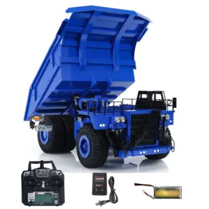 RTR 1/20 RC Hydraulic Mining Dumper Model 793D Flysky I6X Radio Remote Control Mine Truck Light System Alarm Sound Battery