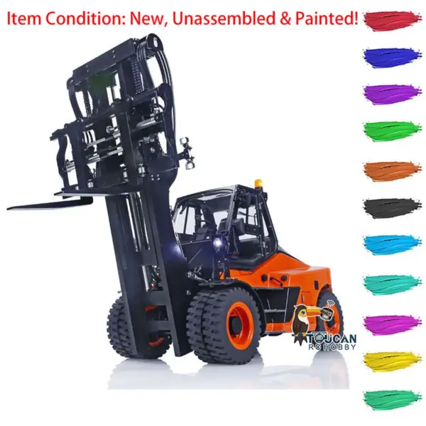 LESU 1/14 Metal RC Hydraulic forklift Remote Control Painted Model Aoue-LD160S ESC Motor Servo 6CH Reversing Valve