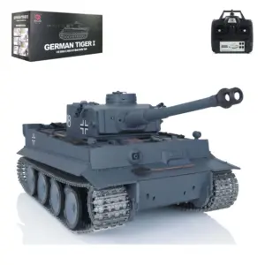 Henglong 1:16 Scale 7.0 German Tiger I RTR RC Tank 340 Degree Turret Metal Tracks Idlers Sprockets 3818 Model Battery Charger