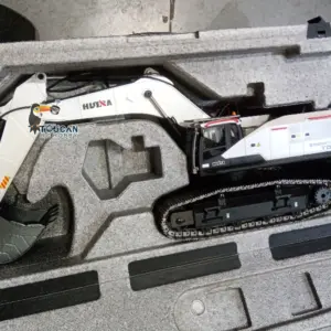 1/14 HUINA RC Metal Excavator Model Toys 1594 Radio Control Digger Light Sound Battery