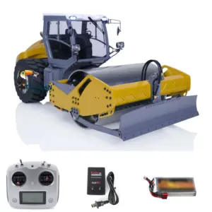LESU 1/14 RC PNP Painted and Assembled Hydraulic Road Roller Model Motor Aoue-H13ixc Motor ESC Light Sound I6S Controller