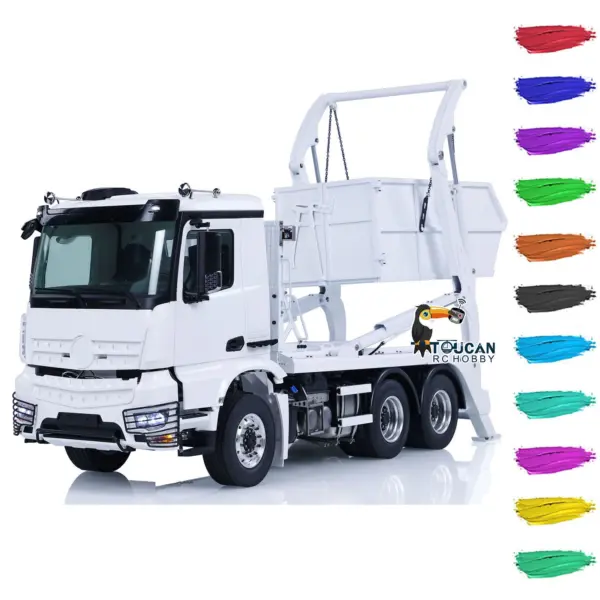 1/14 JXModel Metal RC Hydraulic Skip Loader VL18U K3363 Swing Arm Radio Controlled Loaded Dump Simulation Car Hobby Model RTR