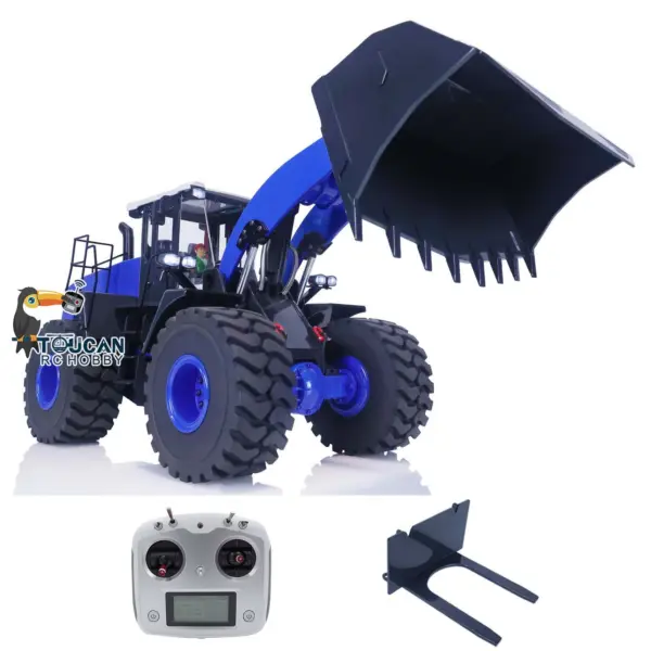 1/14 Scale RC Hydraulic Loader WA470 Metal Construction Vehicle 980L Remote Control Lights Sound Radio System