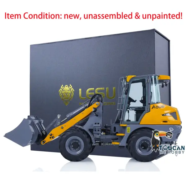 LESU Metal 1/14 RC Hydraulic Loader AOUE-MCL8 Aluminum Alloy Remote Control Car Hobby Model Construction Vehicle Toy Kits Sound Light System ESC Motor Servo
