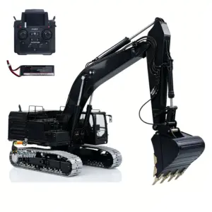 Metal LESU 1/14 Hydraulic RC Heavy Excavator C374F Remote Control Digger Paladin PL18EV LITE Smoke 6CH Valve Quick Coupler