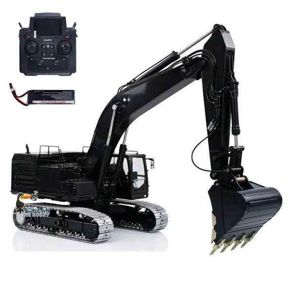 Metal LESU 1/14 Hydraulic RC Heavy Excavator C374F Remote Control Digger Paladin PL18EV LITE Smoke 6CH Valve Quick Coupler