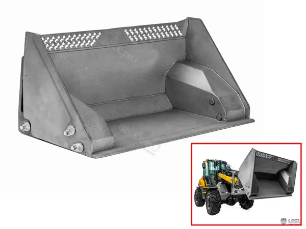 LESU 1/14 RC Loader AOUE MCL8 ST8 Remote Control Car Hydraulic Dozer Shovel Metal Sieve Shovel Rake Bucket Gripper RTR Sound Light