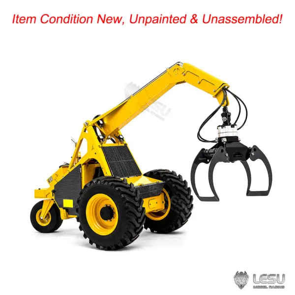 Unassembled Kit Model LESU Metal 1/14 Remote Control Hydraulic Log Loader AOUE 225A RC Sugarcane Loader Grabber 4CH Valve Light