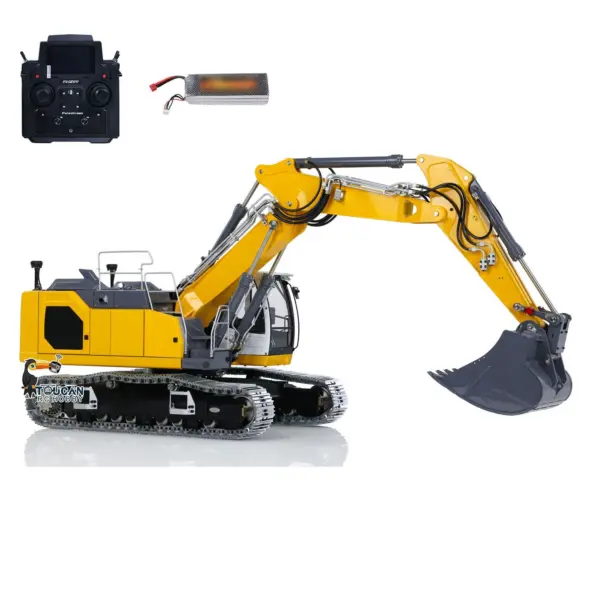 LESU LR945 1/14 3-arm RC Hydraulic Equipment Metal Excavator Remote Control Digger Electric Vehicle Kits PNP RTR Optional Versions