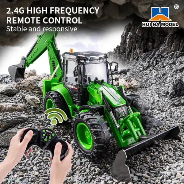 HUINA 1/14 1579 Backhoe Excavator RTR 2.4G 9CH RC Loader Model Radio Controlled Toys