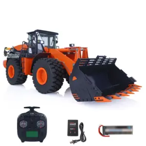 JDMODEL Metal 1/14 RC RTR Hydraulic Loader JDM-198 ZW370 Models W/ 2-Speed Transmission Battery Pump Servo ESC