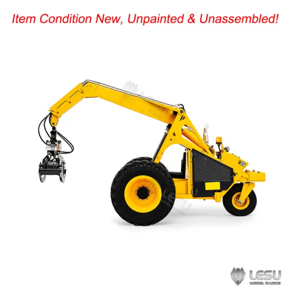 Unassembled Kit Model LESU Metal 1/14 Remote Control Hydraulic Log Loader AOUE 225A RC Sugarcane Loader Grabber 4CH Valve Light