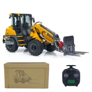 LESU 1/14 AT1050 RC Hydraulic Equipment Fork Loader Radio Control Telescopic Arm Car Kits DIY Model Light Sound System