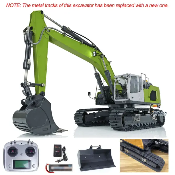 1/14 Hydraulic RC Excavator L945 Metal RTR Construction Vehicles Radio Controlled Toys Remote Control Trucks Models Transmitter Battery