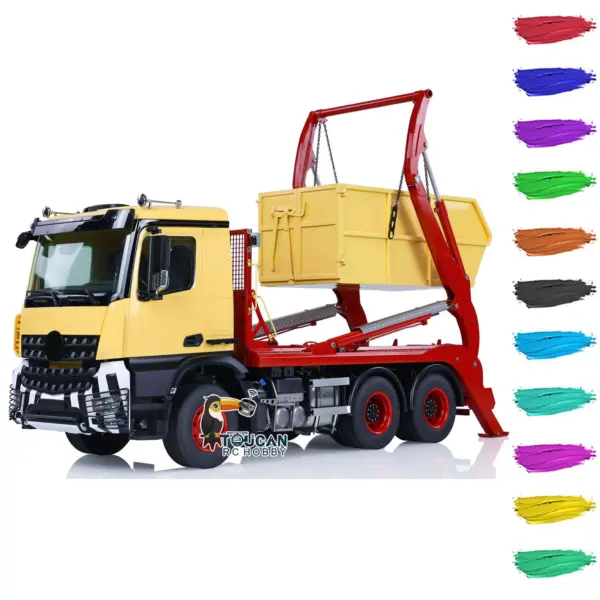 Customized Metal 1/14 VL18U K3363 RC Hydraulic Skip Radio Controlled Loader Swing Arm Loaded Dump Truck DIY Car Hobby Models