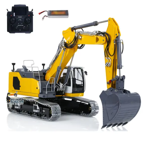 LESU LR945 1/14 3-arm RC Hydraulic Equipment Metal Excavator Remote Control Digger Electric Vehicle Kits PNP RTR Optional Versions