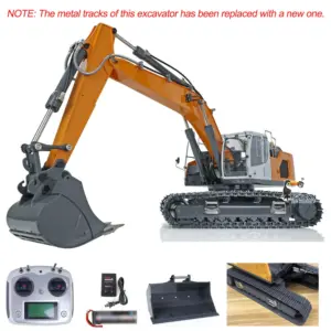 1/14 Hydraulic RC Excavator L945 Metal RTR Construction Vehicles Radio Controlled Toys Remote Control Trucks Models Transmitter Battery