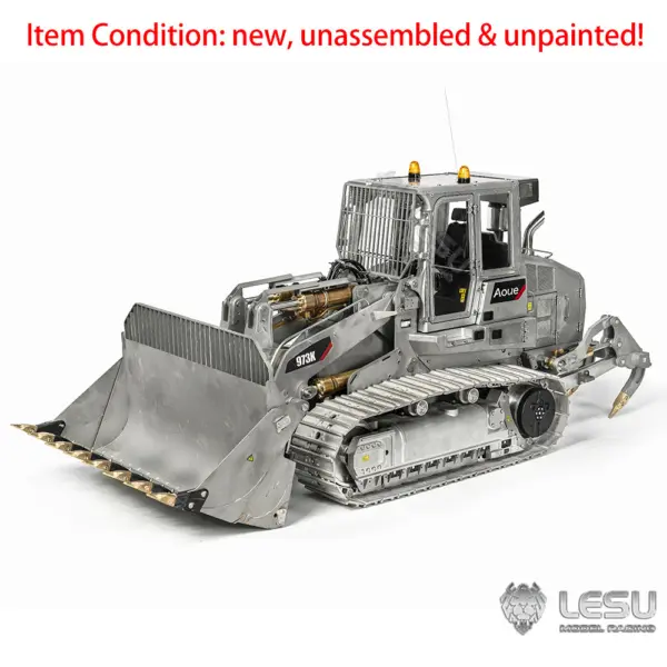 LESU 1:14 973K Hydraulic RC Loader Tracked Radio Control Car Upgrade Version Kit/PNP/RTR Light Sound System ESC Servo Motor