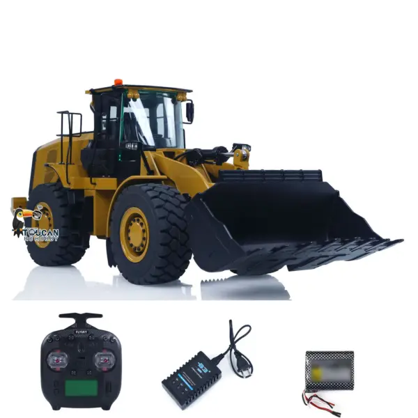 K966 KABOLITE 2.4Ghz 1/16 Hydraulic RC Loader 966 Car 7500mAh Battery 8 Channels Radio Control Good Hydraulic Valve Pump Wheel