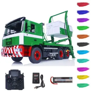 JXMODEL Metal 1/14 6X4 VL18U F2000 RC Hydraulic Dumper Truck Remote Control Skip Loader Assembled Painted Cars PL18EVLite