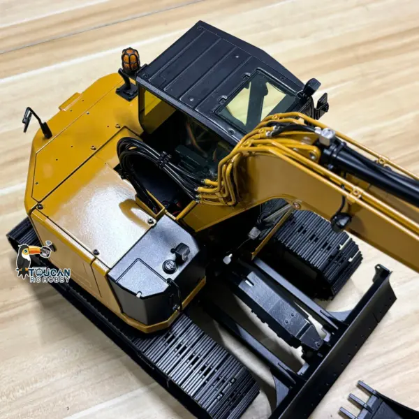 Metal 1/14 C308 Radio Control Hydraulic Excavator 4Valve RC Digger Engineering Vehicle Flysky ST8 Radio Lights Battery Assembled