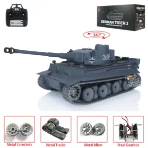 Henglong 1/16 Scale 7.0 Upgraded Metal Version German Tiger I RTR RC Tank 3818