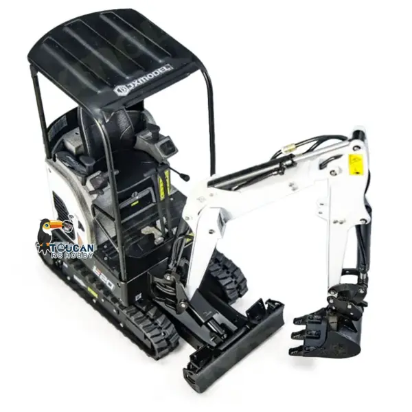 JXModel 1/14 E20 Mini RC Hydraulic Excavator Upgraded Remote Control Digger Simulation Construction Vehicle Models Sounds Light
