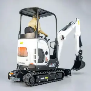 JXModel 1/14 E20 Mini RC Hydraulic Excavator Upgraded Remote Control Digger Simulation Construction Vehicle Models Sounds Light