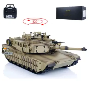 Tongde 1/16 Abrams M1A2 RC Infrared Battle Tank SEP TUSK II Remote Controlled Electric Panzer Model 320 BB Unit Barrel Recoil System