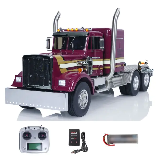 6x6 1/14 56301 RC Tractor Truck RTR Metal Chassis Remote Control Car Hobby Model Eletric Construction Vehicle Sound Light