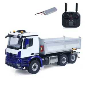 6X6 Metal Chassis RTR 1/14 Radio Controlled Hydraulic Tipper RC Dump Truck NO Lock Light Sound Radio Battery Construction Car